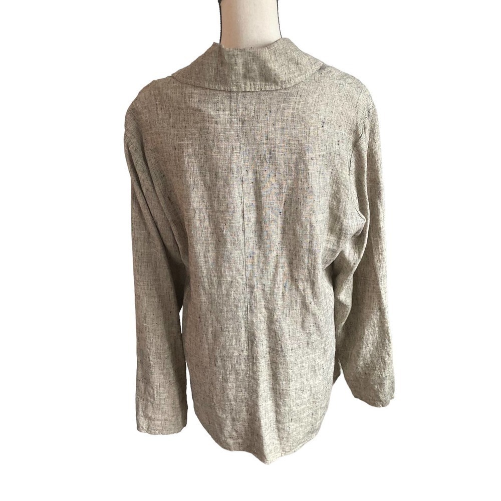 Flax Linen Button Front Jacket - image 2